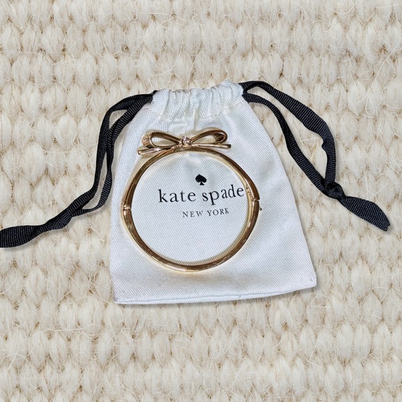 Kate Spade Gold-Tone Crystal Bow Bracelet - Picture 9 of 9